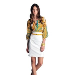 Trina Turk Banana Republic Blue Pisces Wren Summer 2012 Collection Top size 2